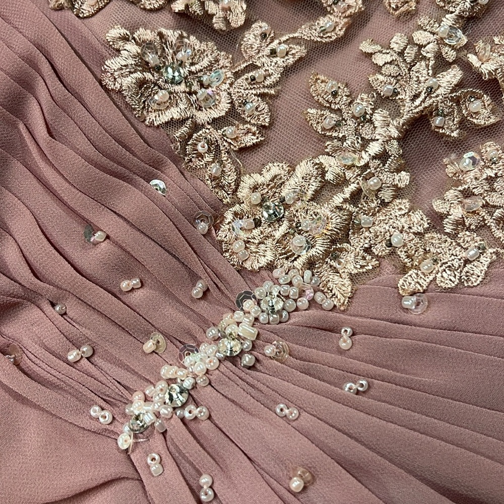 AZAZIE NWT "Libby" Mother/Aunt of the Bride Dusty Rose Bridesmaid/Prom Dress 6 - Picture 11 of 16